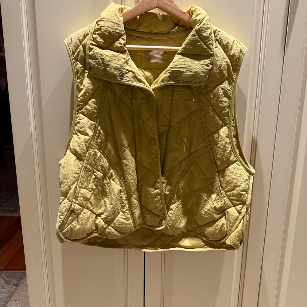 Free People Quinn Quilted Vest in Saturn